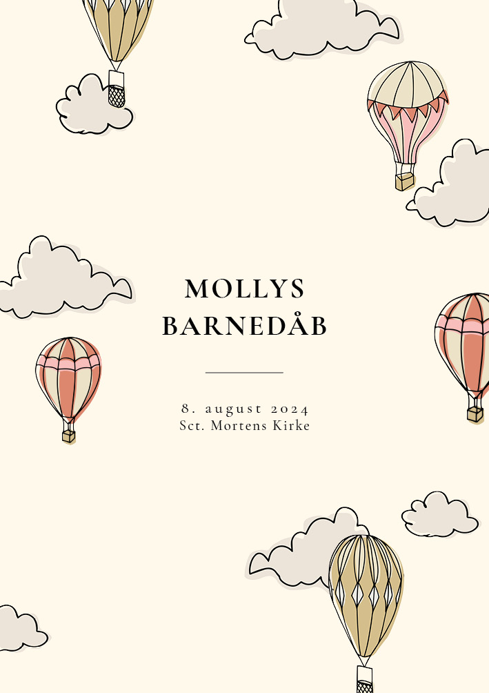 Invitationer - Molly Barnedåb
